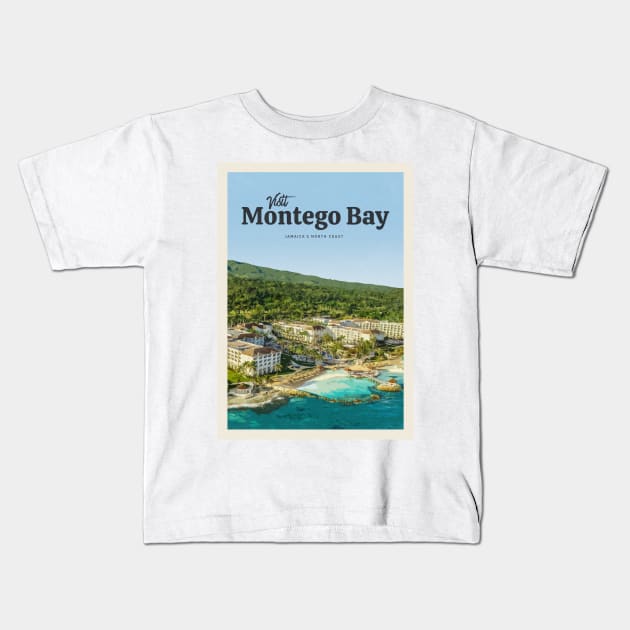 Visit Montego Bay Kids T-Shirt by Mercury Club